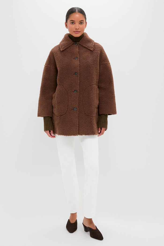 Chocolate Plush Car Coat