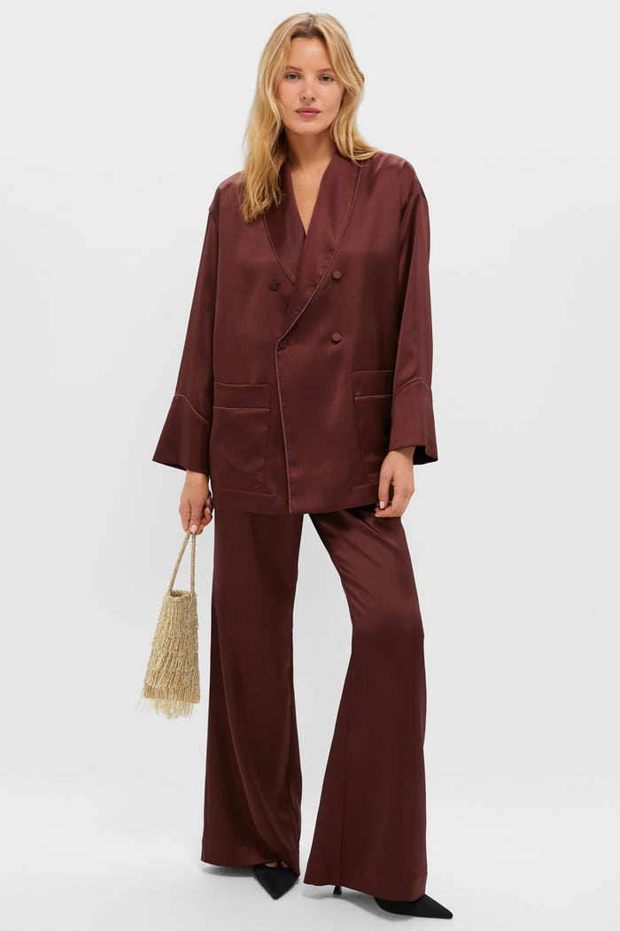 Chocolate Satin Deja Pants