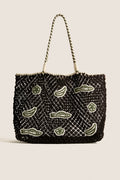 Chocolate with Multi Applique L'Ete Tote