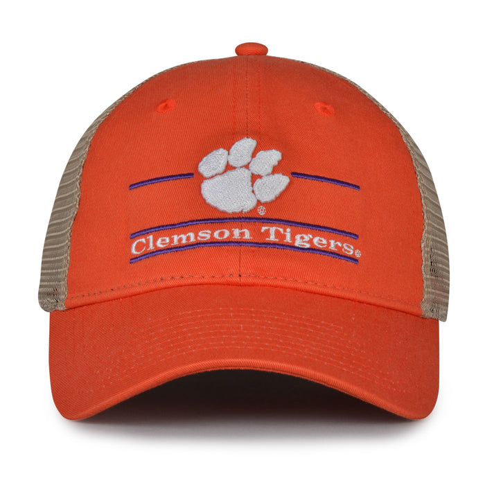 Clemson Tigers trucker hat with mesh backing
