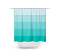 Coastal Aqua Color Blocks Shower Curtain - SHOWER114