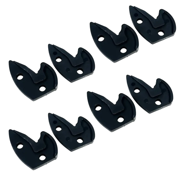Coats OEM Grip-Max Plus black plastic replacement grips with curved blades
