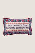 Control Freak Needlepoint Pillow
