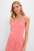 Coral Ric Rac Compression Tank