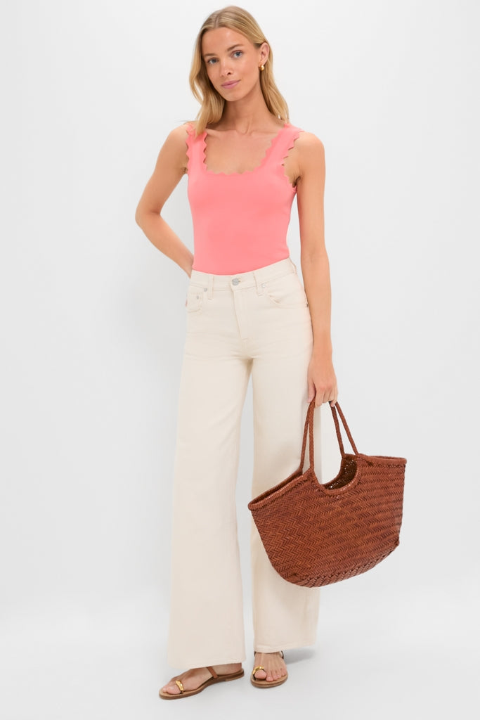 Coral Ric Rac Compression Tank
