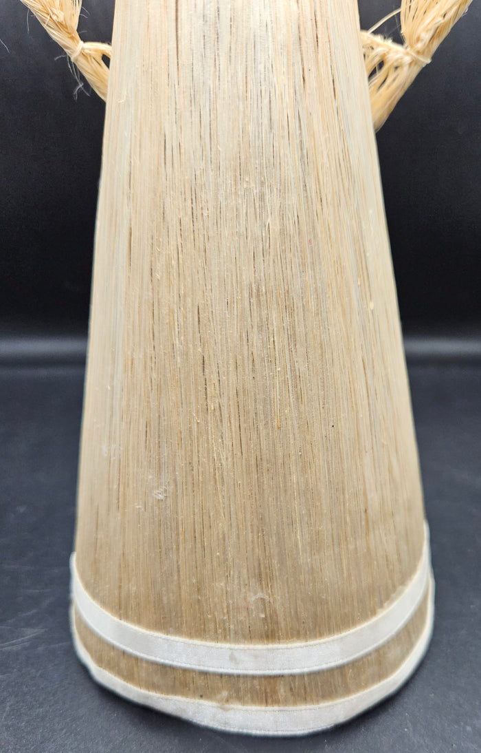 Corn Husk 13 Inch Praying Angel Figure Display Spiritual Figurine Rustic Style