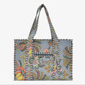 Cotton Block Print Tote Bag