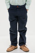 Dark Blue Benito Corduroy Boy Trousers
