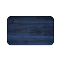 dark blue wood fence board design on a memory foam mat