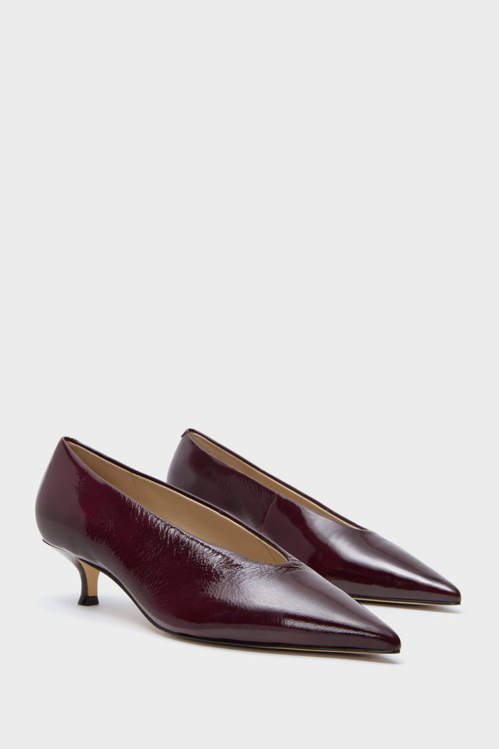 Dark Red Cecile Heels
