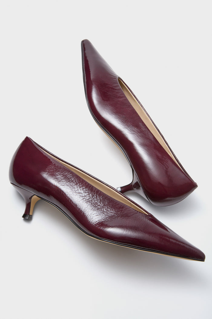 Dark Red Cecile Heels