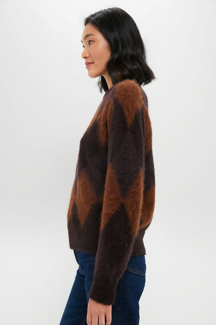 Deep Plum Bronco and Dark Umber Ezra Sweater