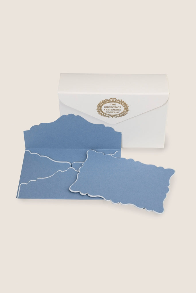 Denim Scalloped Easton Cards and Envelopes