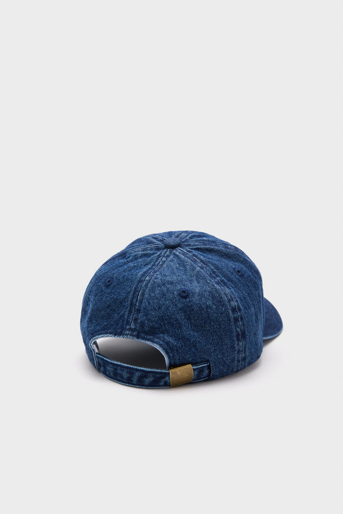 Denim with Lips Patch Baseball Hat