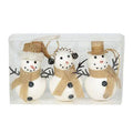 Dept 56 Christmas Basics Jolly Snowman Ornaments Set/3 #6002543 NEW FREE SHIP    2018