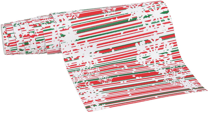 Dept 56 Christmas Snowflake Striped Street Landscape #6009815 Free Shipping