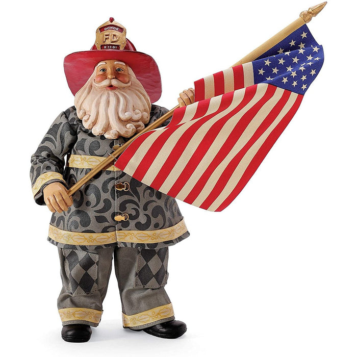 Dept 56 Possible Dreams Jim Shore Santa Tribute to 9/11   #6008470  Free Shipping