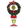 Dept 56 Possible Dreams The Grinch Decorates with Wreath   #6008571  Free Shipping