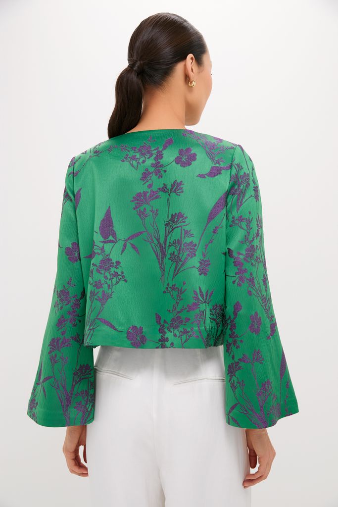 Emerald Jacquard Justine Top
