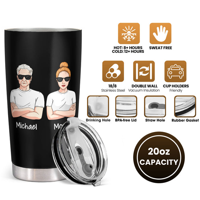 Even Though I'm Not From Your Sack - Personalized Custom Tumbler - Christmas Birthday Gift For Dad, Father