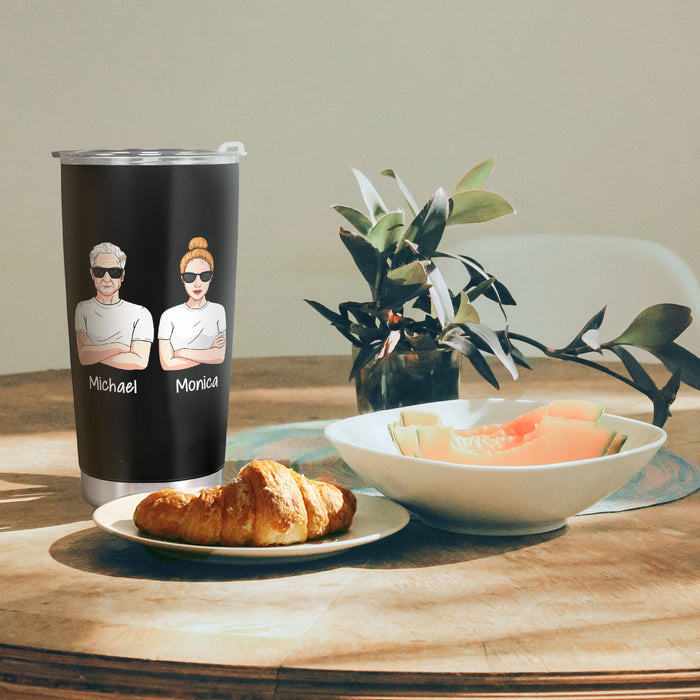 Even Though I'm Not From Your Sack - Personalized Custom Tumbler - Christmas Birthday Gift For Dad, Father