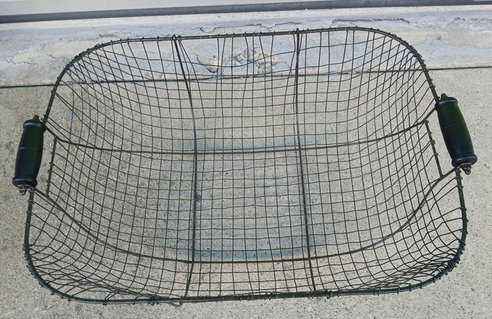 Extra Large Black Metal Basket With Handles Modern Storage Organizing Home Accent