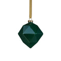 Faceted Glass Ornament - Green Luster - Ornaments by Carlyle Avenue