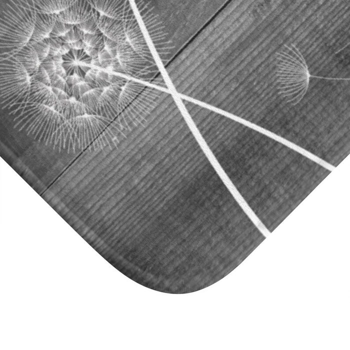 Farmhouse Gray Dandelion "This Kitchen is Seasoned with Love" Mat - MAT87