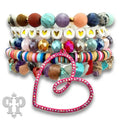 Five Strand Bracelet with Open Heart Charm