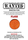Flare – Orange Metallic Fine
