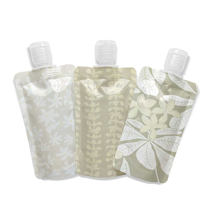 Flowers In The Sand Travel Pouch, Set of 3