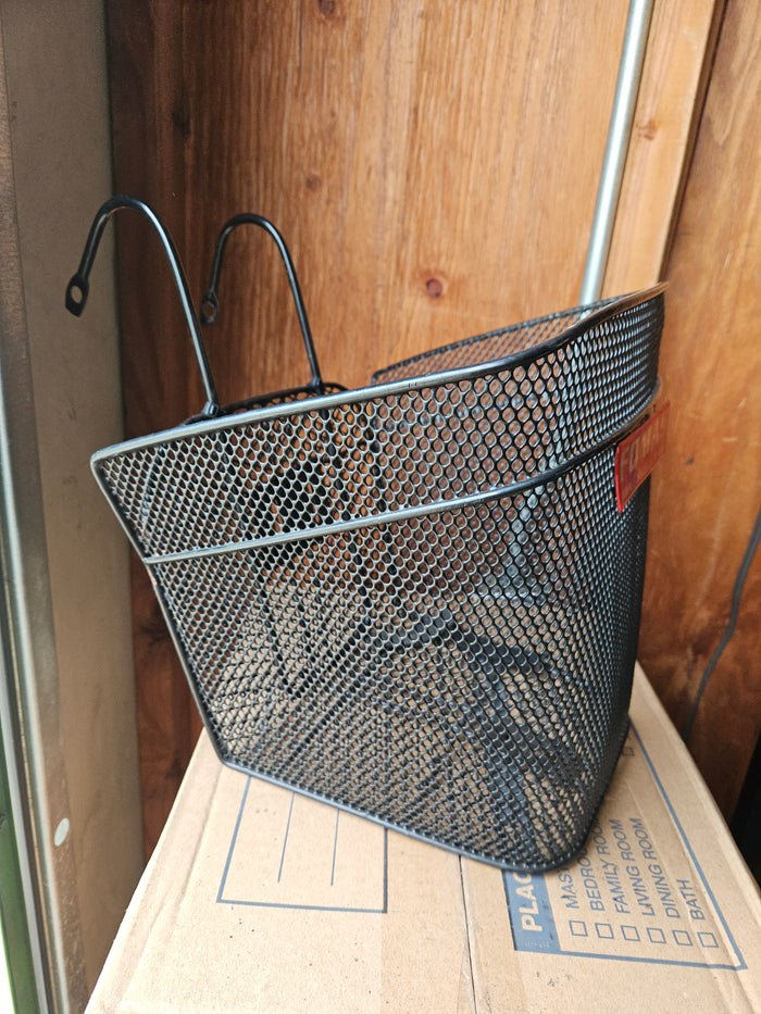 FOMAS Black Metal Bike Basket