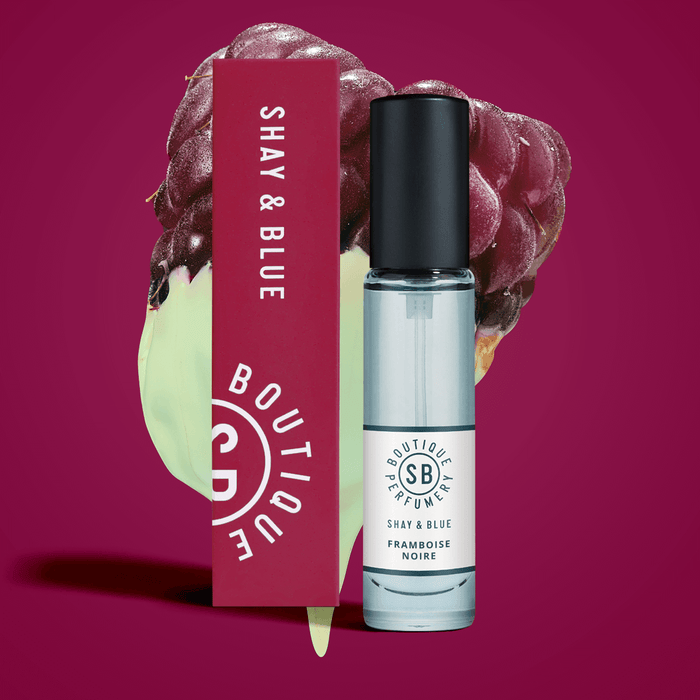 Framboise Noire Fragrance 10ml | Black raspberry and forest berries deepen with the heart of black wood. | Clean All Gender Fragrance | Shay & Blue