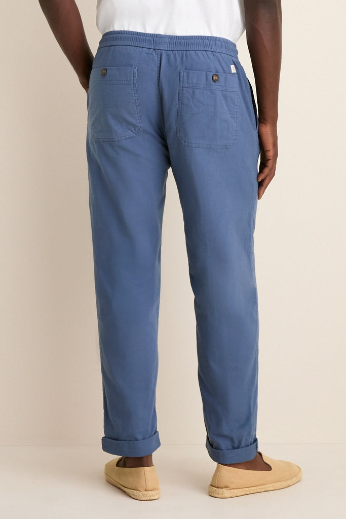 French Blue Slim Straight Fit Saturday Beach Pant