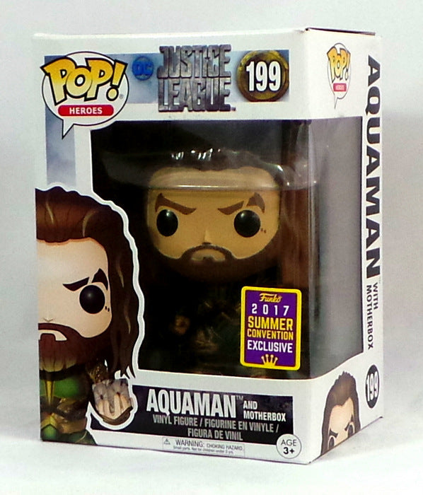 Funko Pop! Aquaman w/Motherbox SDCC 2017 Convention Exclusive Jason Momoa Figure - redrum comics