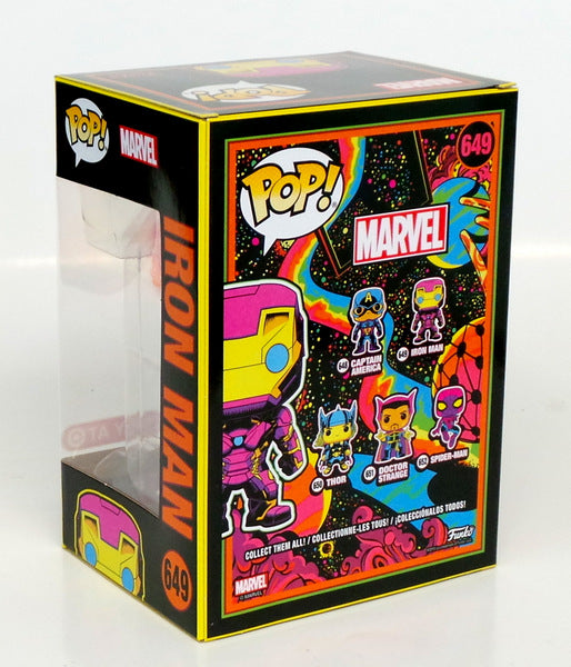 Funko Pop! Marvel Iron Man #649 Target Black Light Exclusive Figure Avengers