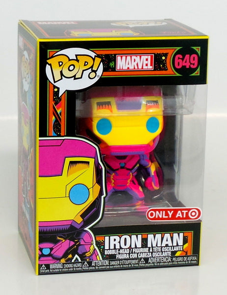 Funko Pop! Marvel Iron Man #649 Target Black Light Exclusive Figure Avengers