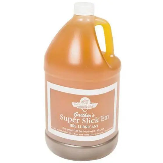 Tire Repair Supplies - Gaither Supper Slick ''Em Non-Water Based Tire Lubricant (1Gal)