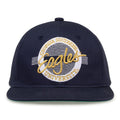 Georgia Southern Eagles Retro Circle Snapback - Navy, front view