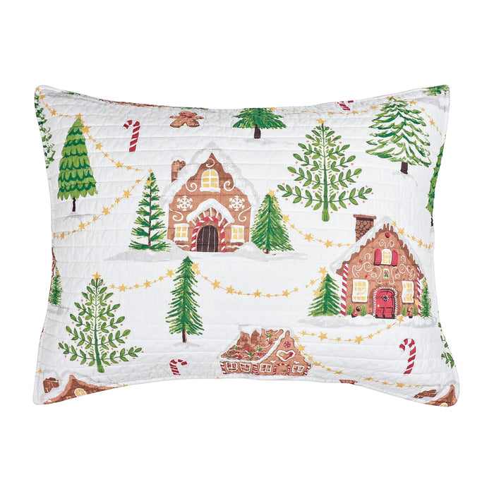 Gingerbread Village Pillow Sham