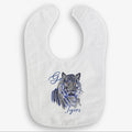 Go Tigers Blue Grey Baby Bib