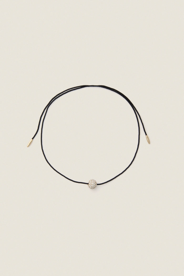 Gold and Black Spark Necklace