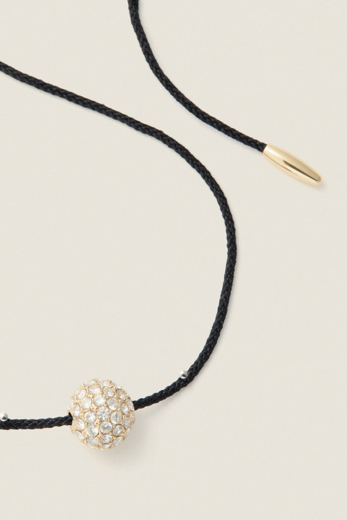 Gold and Black Spark Necklace