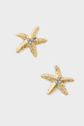 Gold & Blue Starfish Marina Earrings