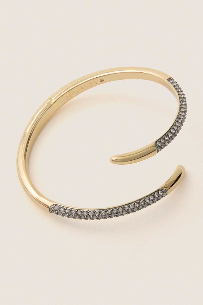Gold, Gunmetal and Crystal Vesey Cuff