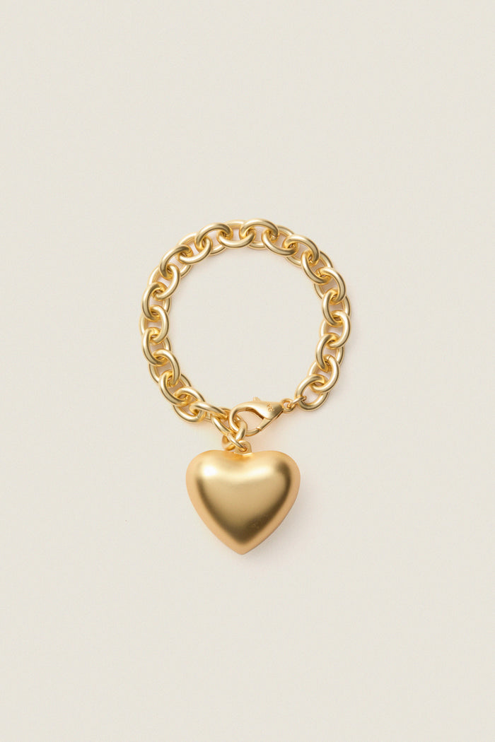Gold The Puffy Heart Bracelet
