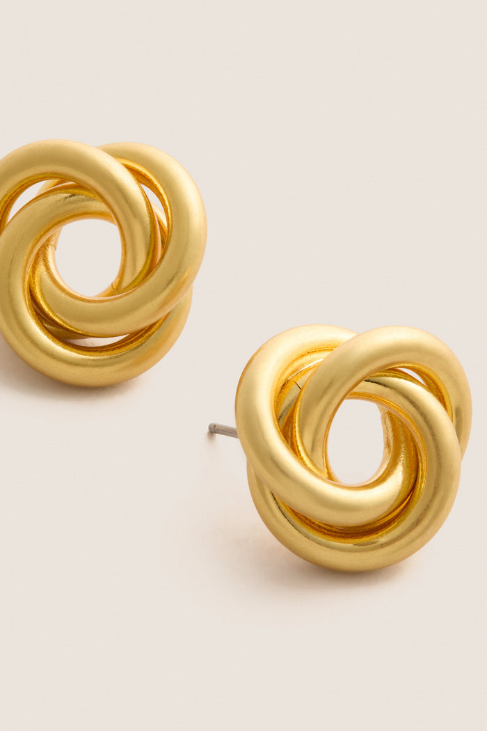 Gold Trinity Studs