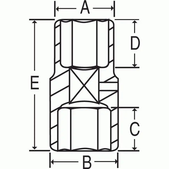 Impact Socket - GP 1/2 In Drive Thin Wall ''Flip'' Socket