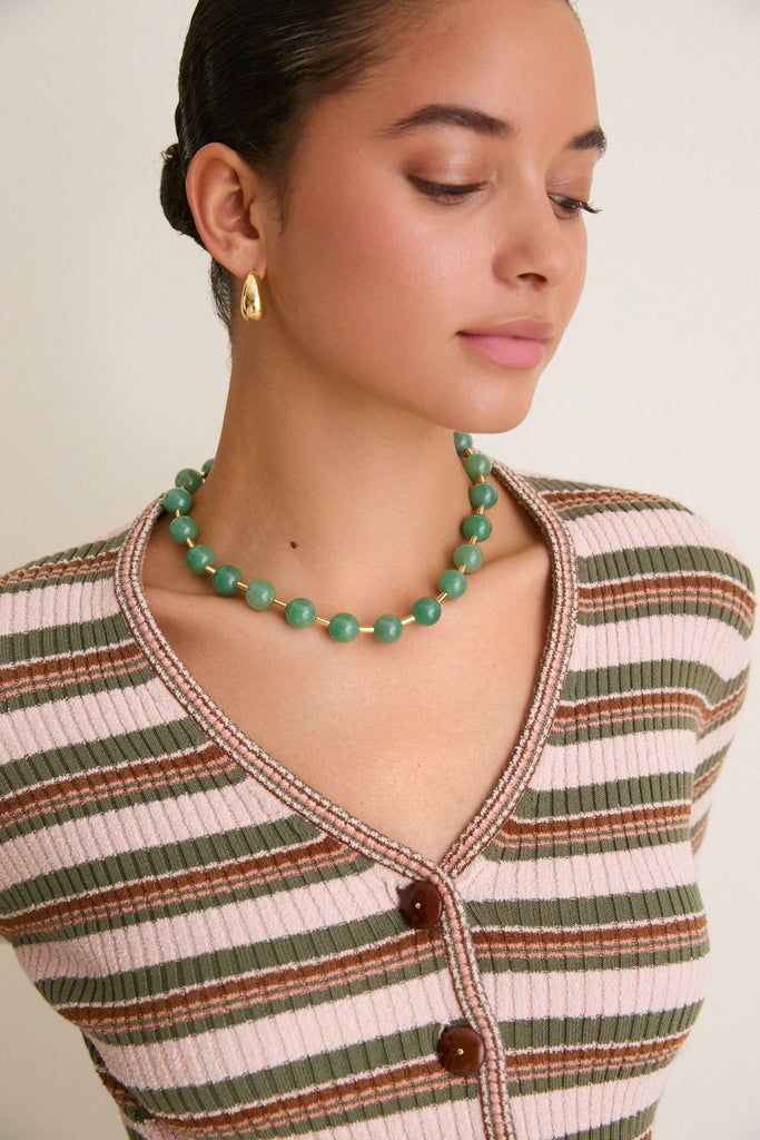 Green Jade Avignon Necklace