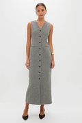 Gun Club Check Form Maxi Dress